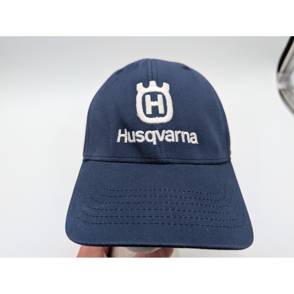 Husqvarna Navy Blue Embroidered Logo Baseball Cap Hat Headmost Adjustable